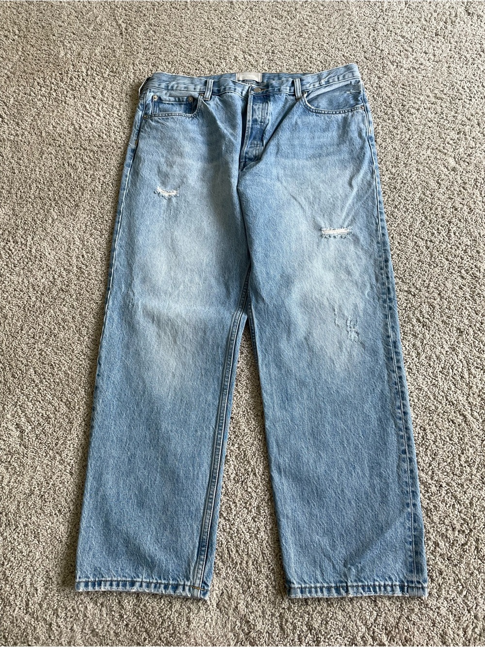 Everlane The Relaxed Straight Fit Mom Jeans Organic Cotton Women Size 32 Regular